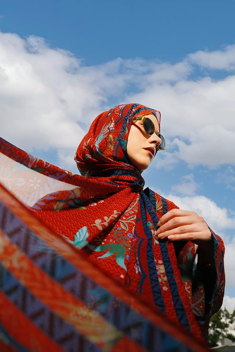 VZ Caeloura Pashmina - Terracotta - Image 4