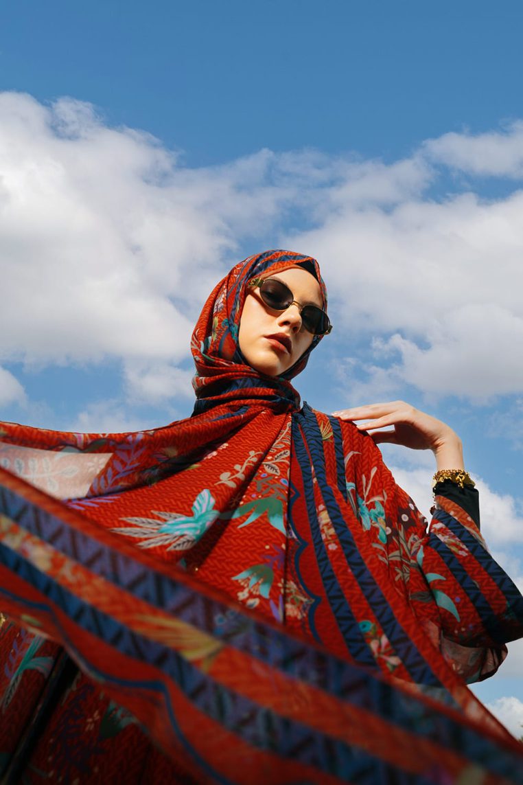 VZ Caeloura Pashmina - Terracotta