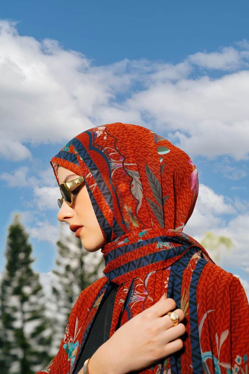 VZ Caeloura Pashmina - Terracotta - Image 2