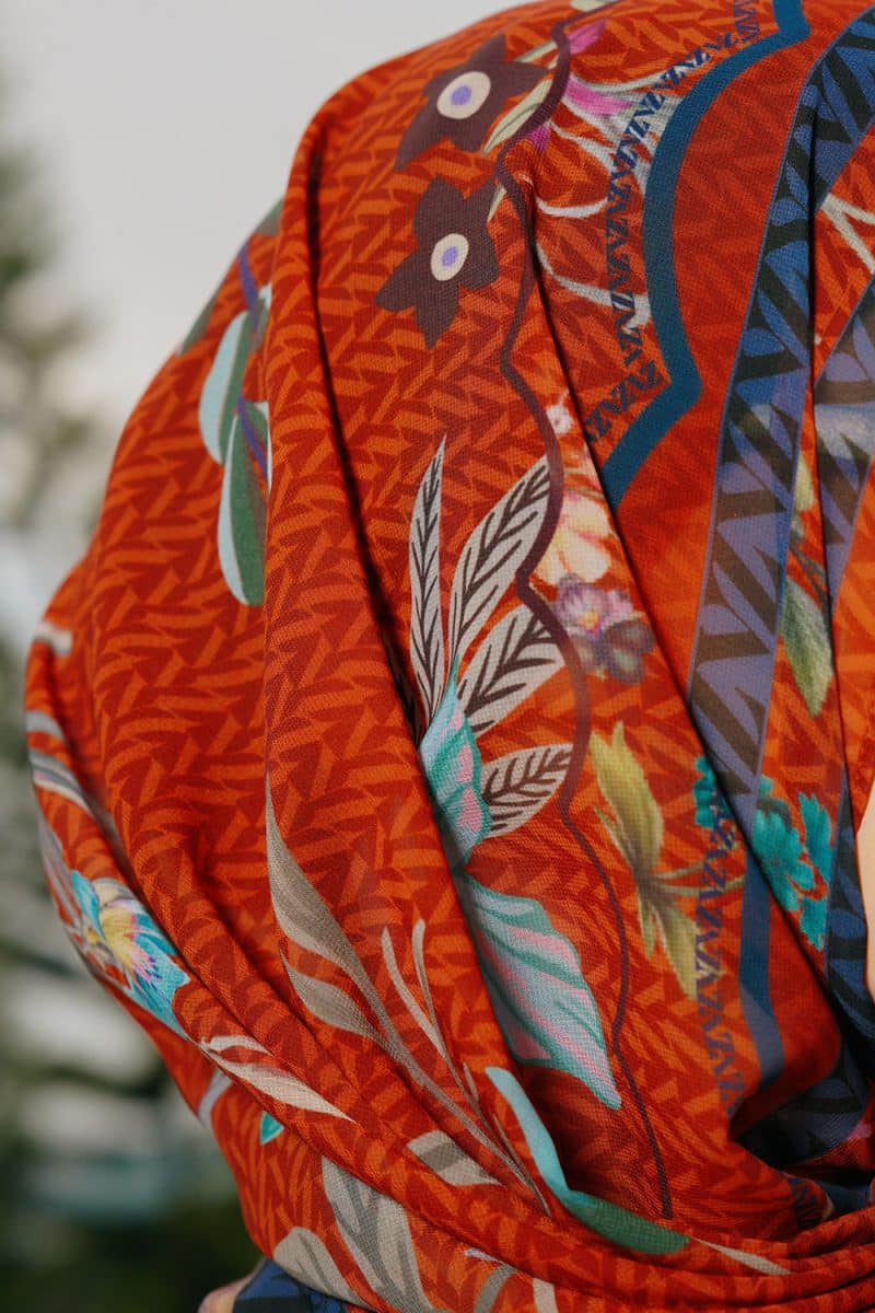 VZ Caeloura Pashmina - Terracotta - Image 3