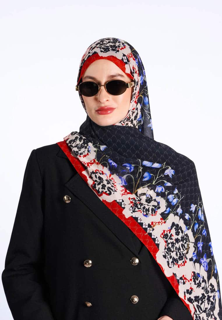 VZ Fiori Pashmina - Black