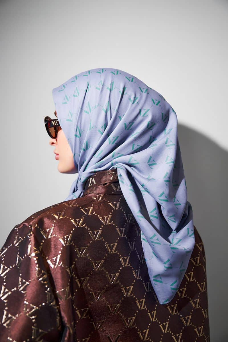Monogram Voal Scarf - Pastel Parchment - Image 4