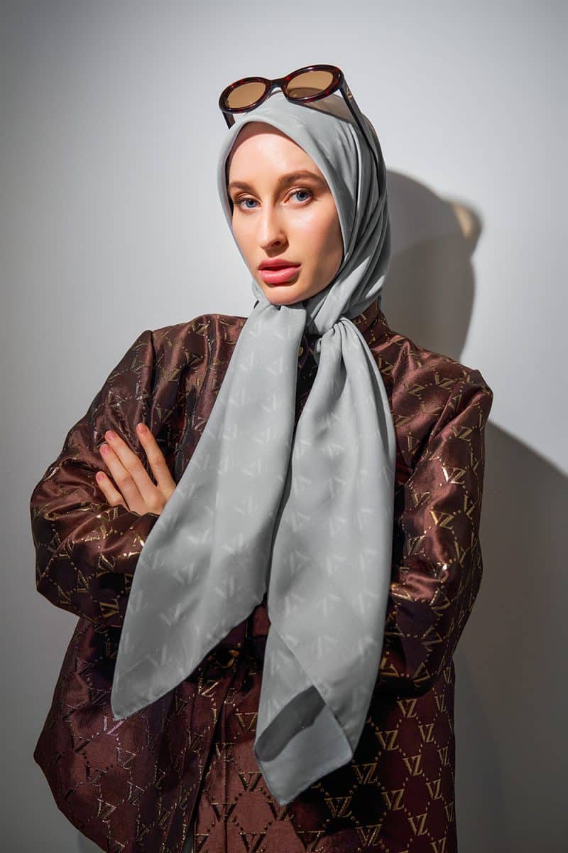 Monogram Voal Scarf - Asparagus - Image 2
