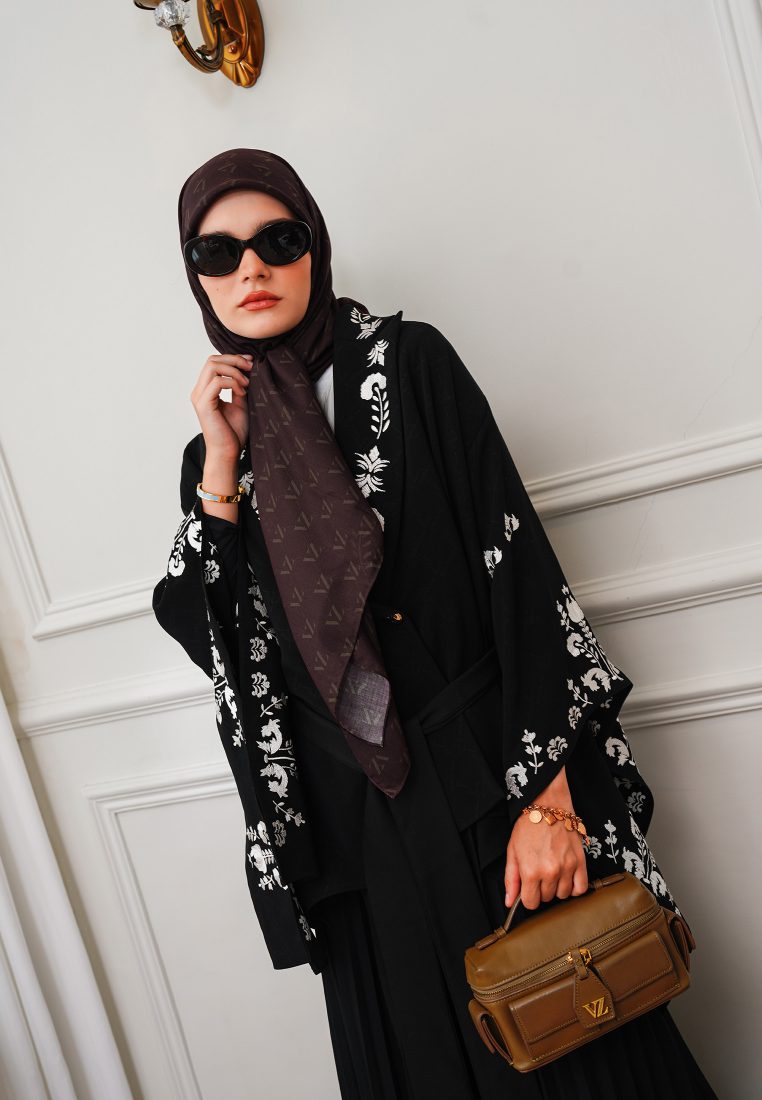 Monogram Voal Scarf - Burgundy