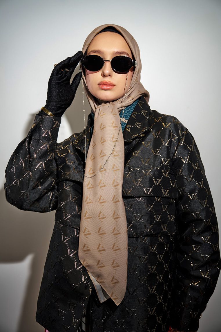 Monogram Voal Scarf - Pearled Ivory