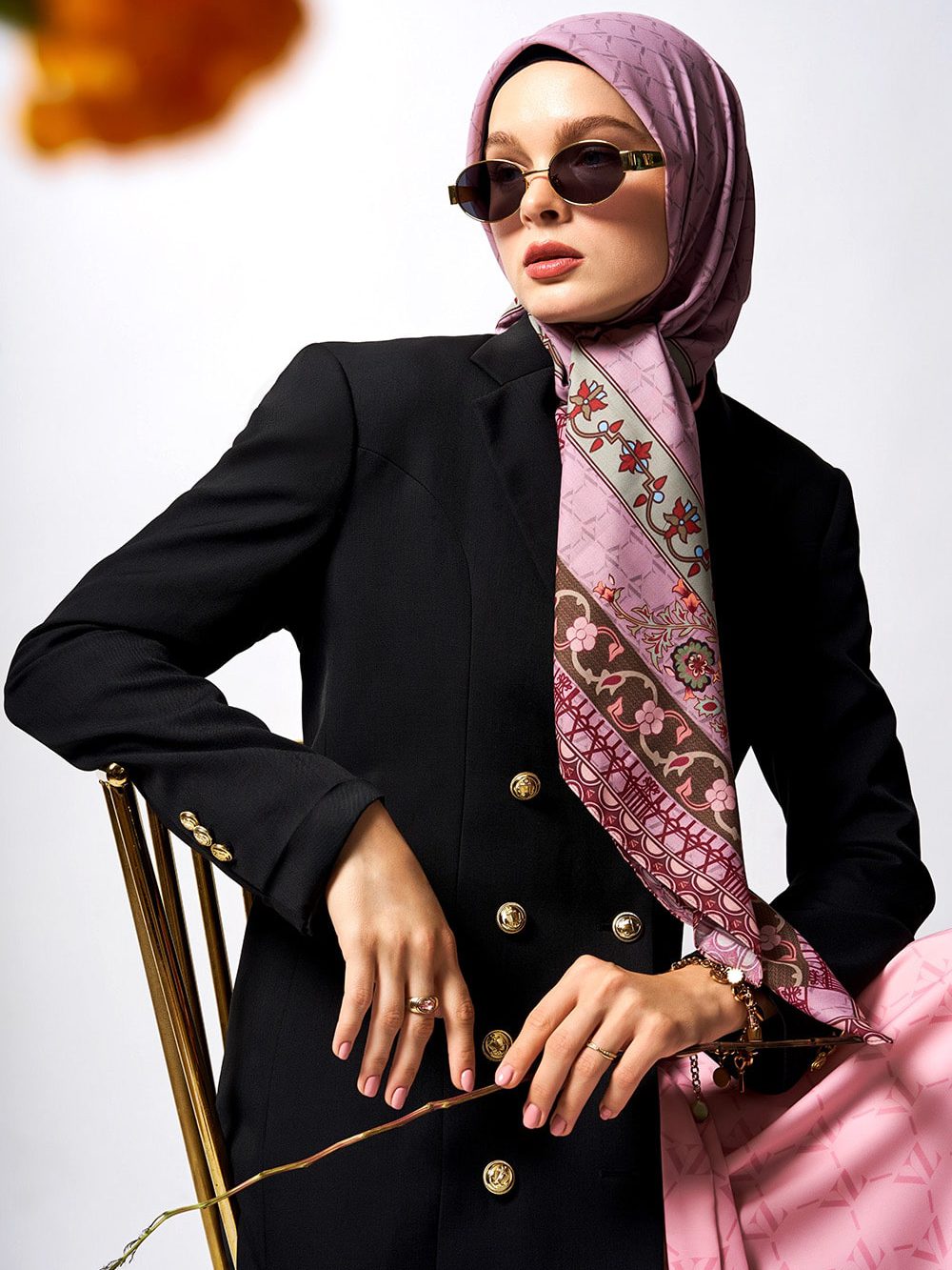 VZ Sharlene Scarf - Pale Pink