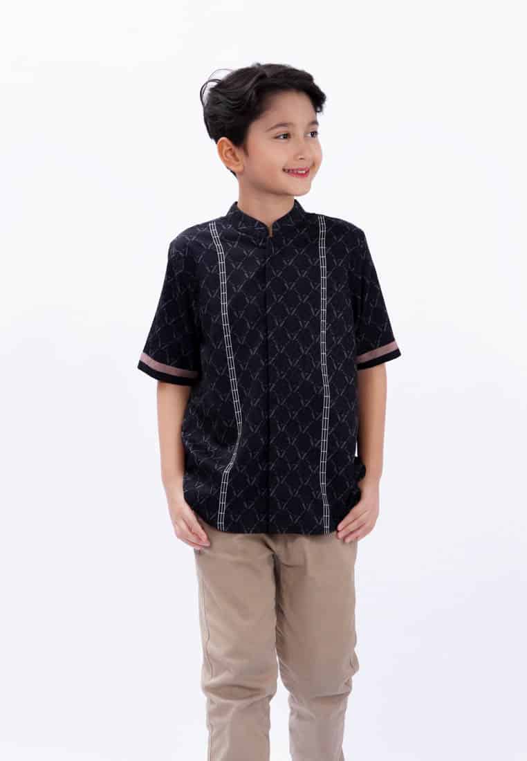 VZ Qaisyaraa Shirt Boy - Black