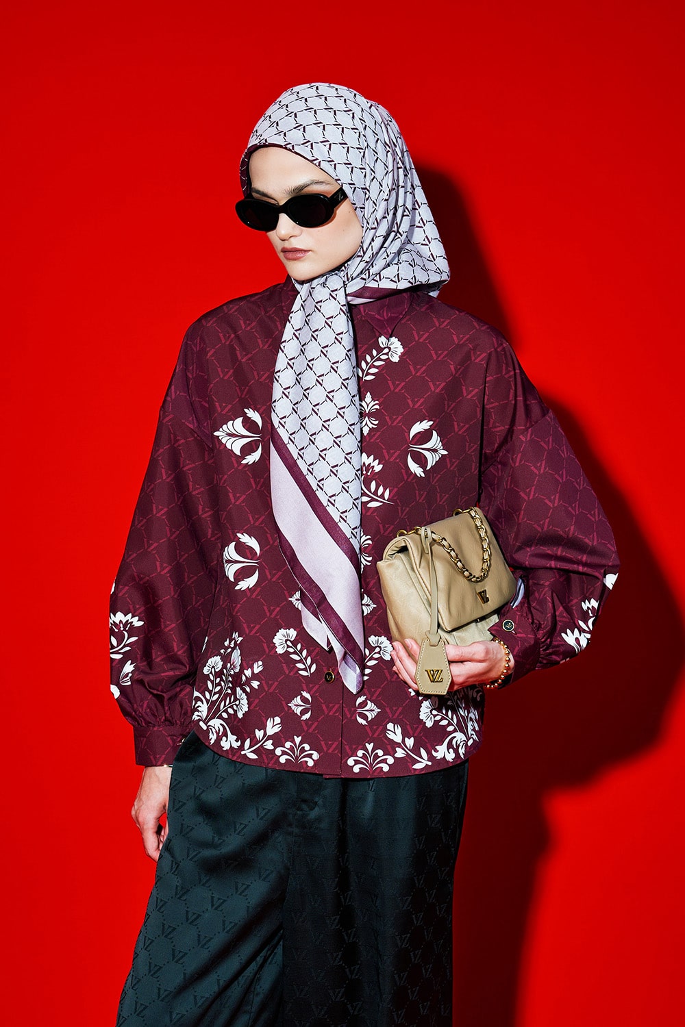 VZ Nourelle Top - Maroon