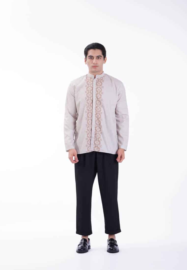 Monogram Lineage Shirt - Light Grey