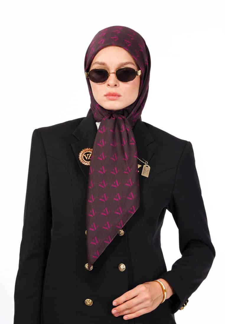 Monogram Voal Scarf - Wine