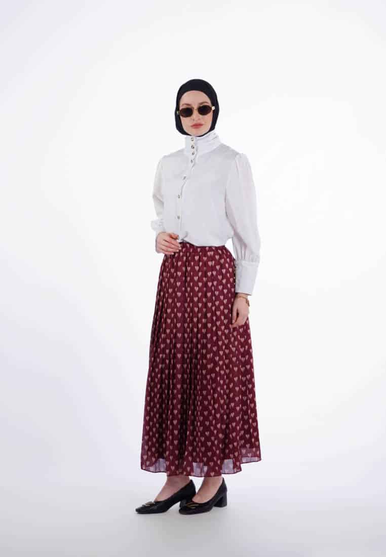 VZ Selviora Skirt - Maroon - Image 4