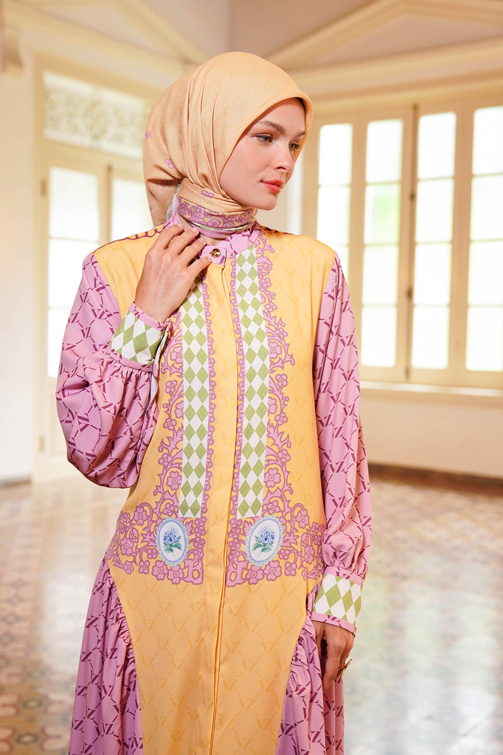 VZ Clemyra Dress - Mustard - Image 2