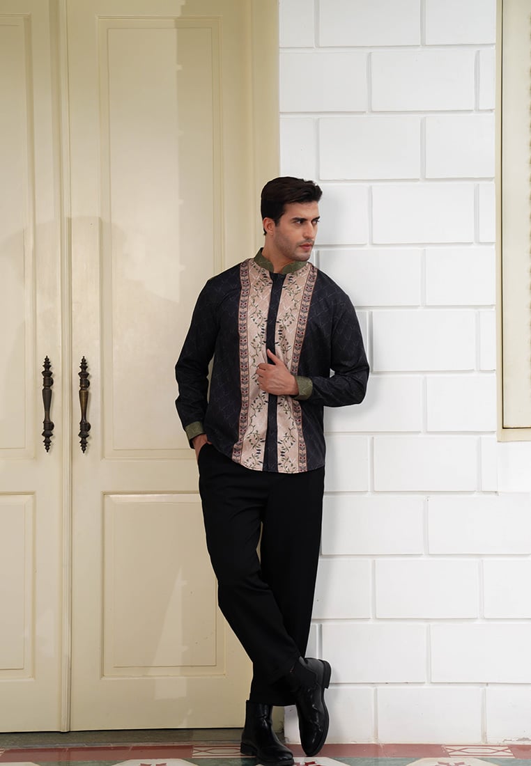 VZ Hannaquin Long Shirt - Black Olive - Image 3