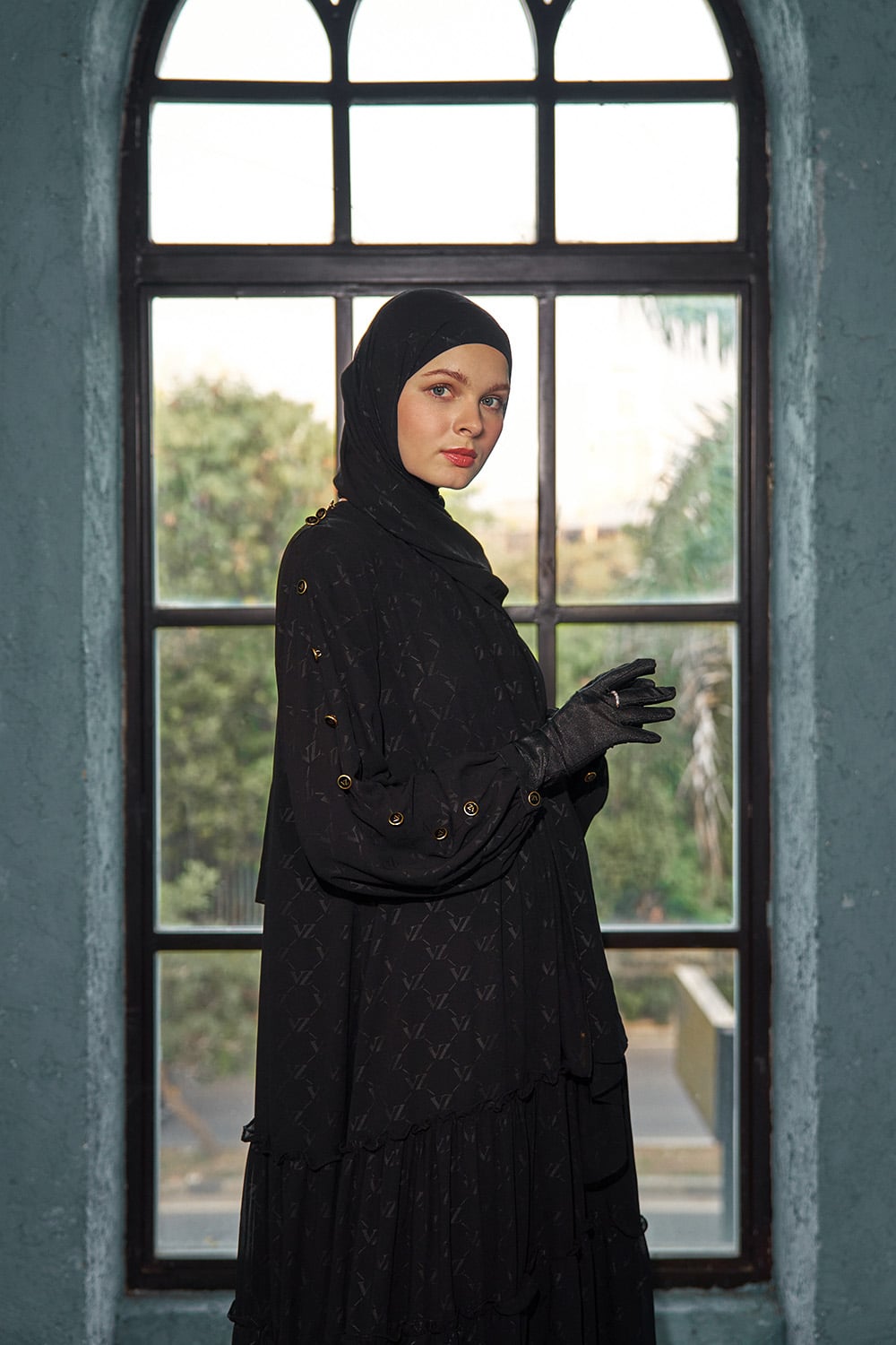 VZ Signature Embossed Dress - Black - Image 6