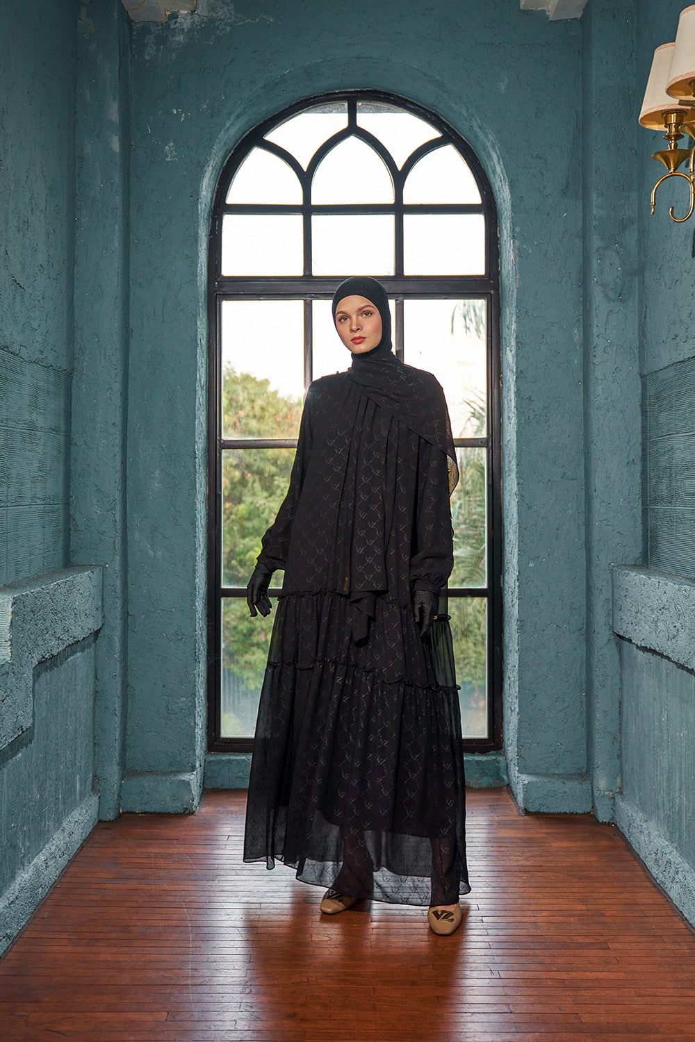 VZ Signature Embossed Dress - Black - Image 3