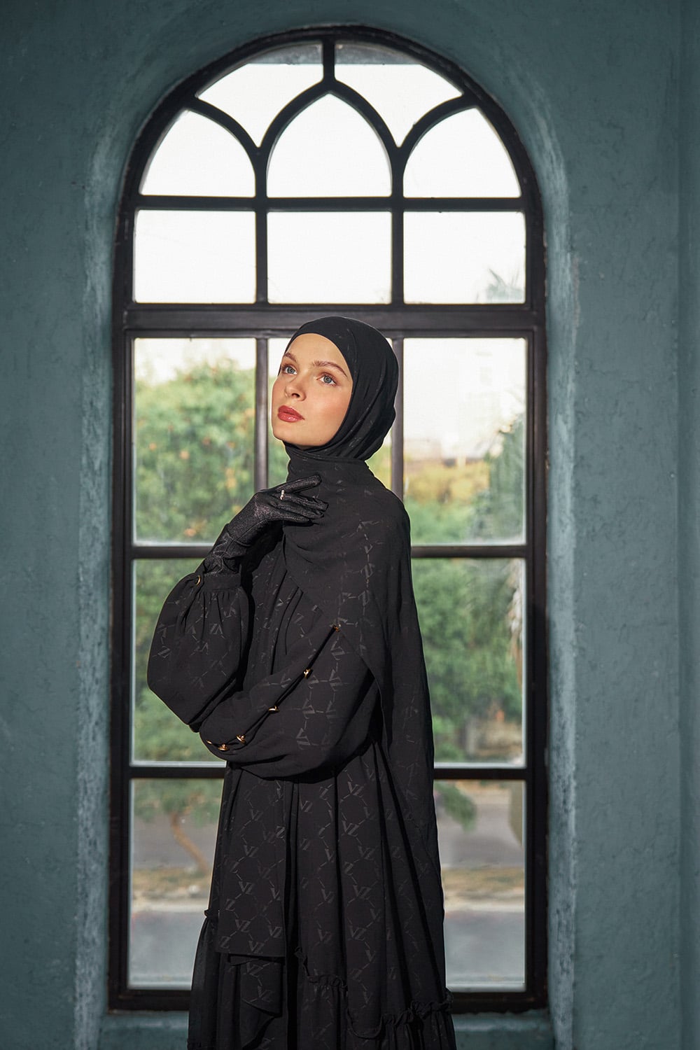 VZ Signature Embossed Dress - Black - Image 4