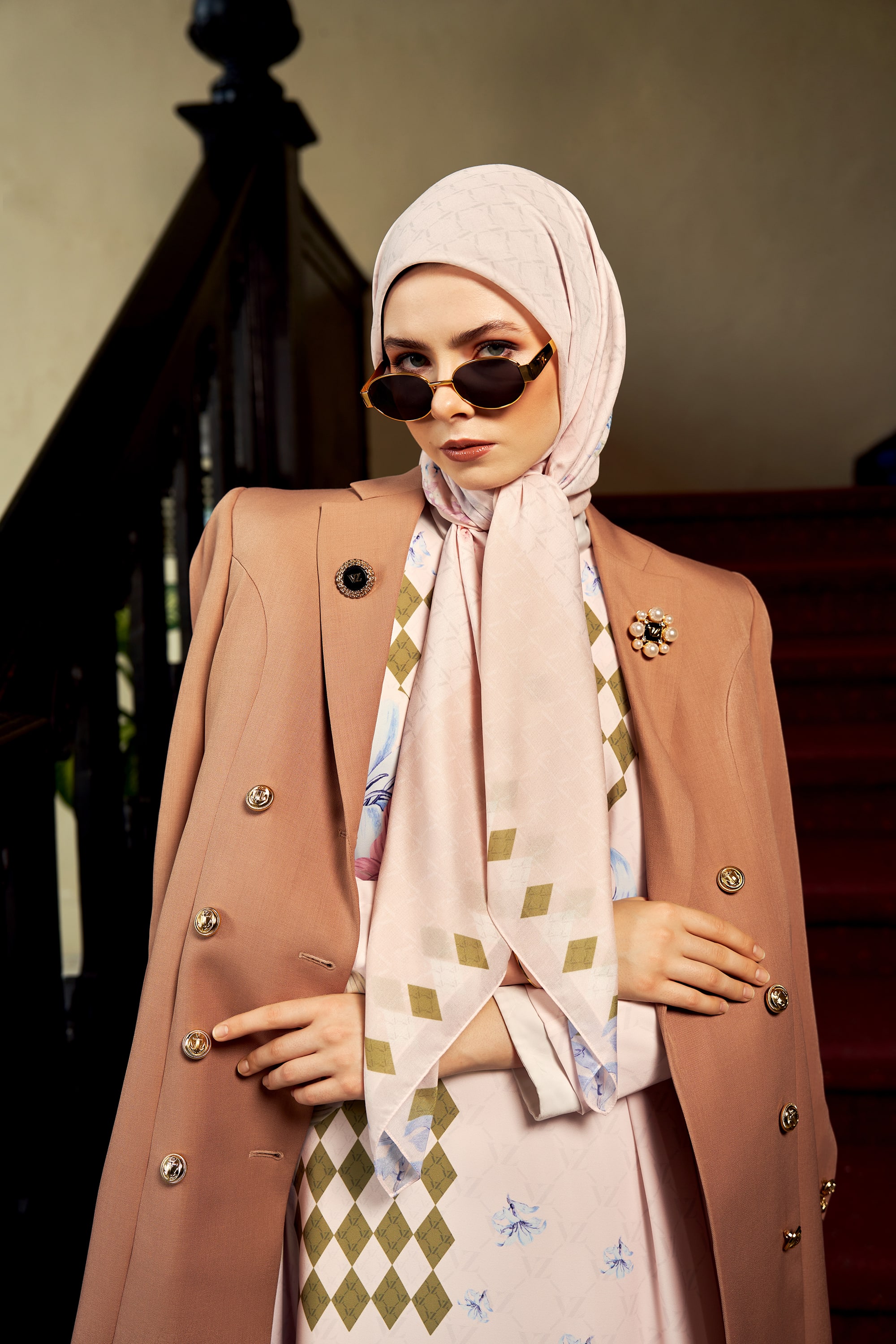VZ Tavieraa Scarf - Powder Blush