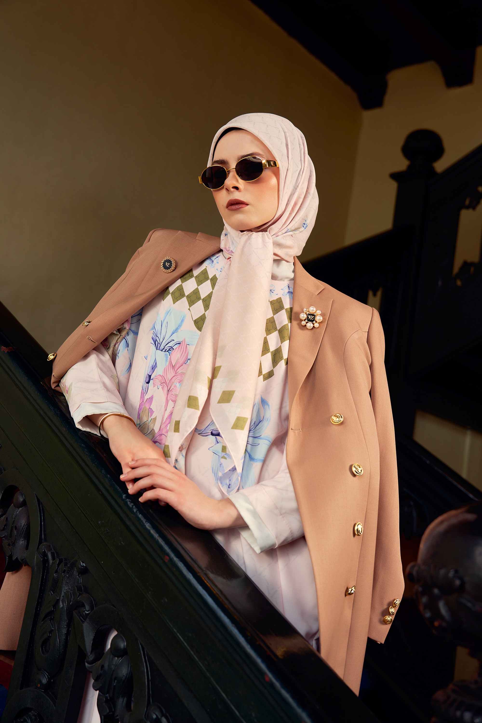 VZ Tavieraa Scarf - Powder Blush - Image 2