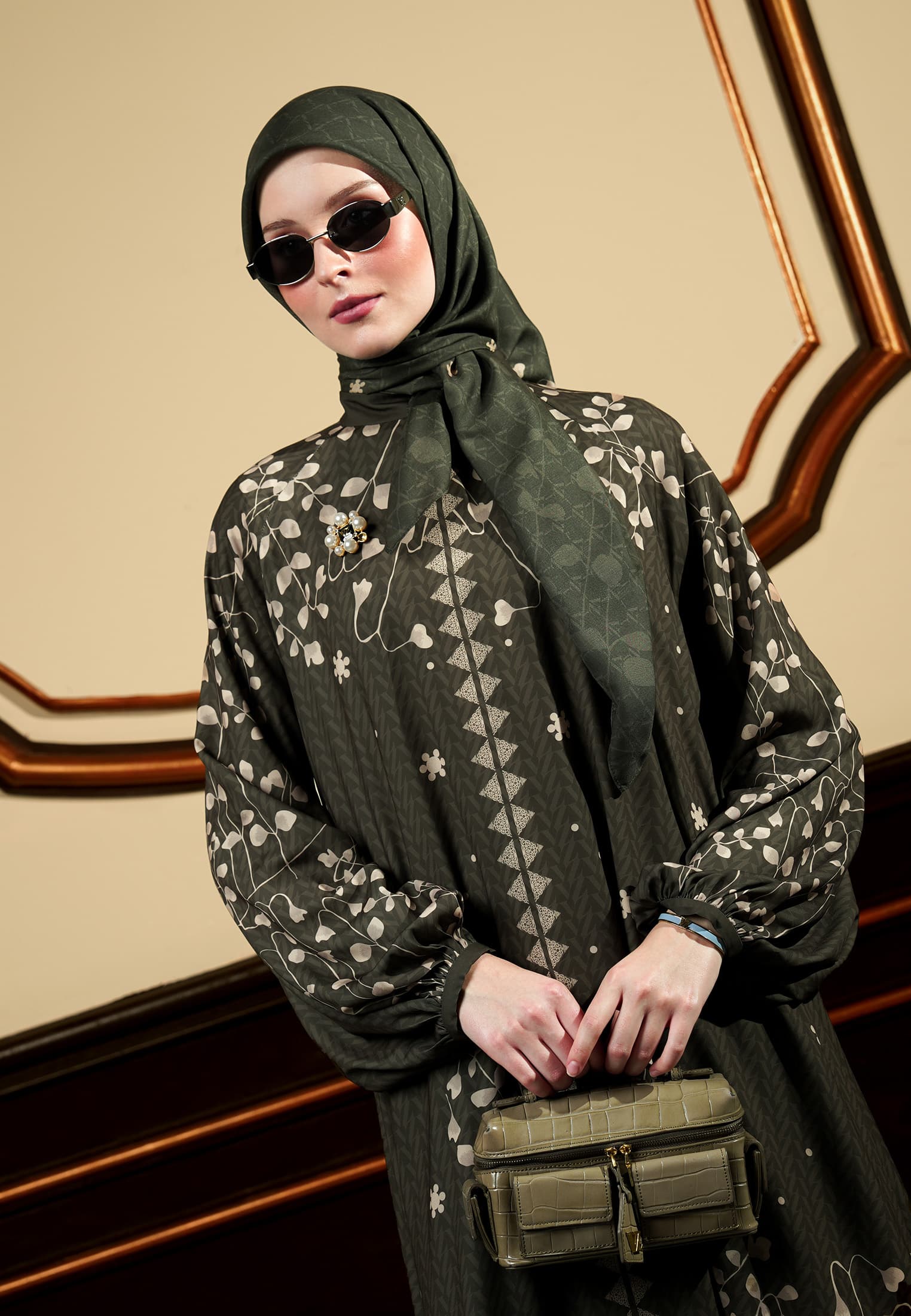 VZ Lunavie Dress - Olive - Image 2
