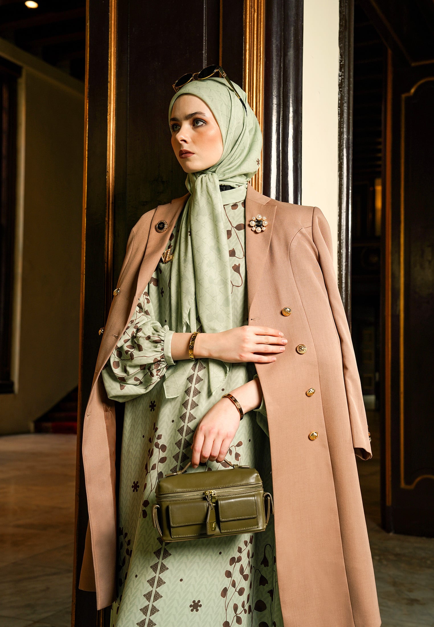 VZ Lunavie Dress - Sage Green - Image 5