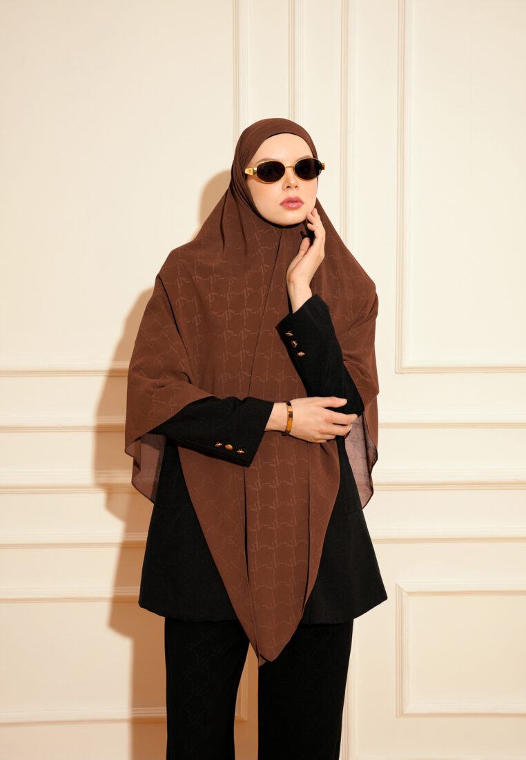 VZ Signature Embossed Khiban - Cocoa