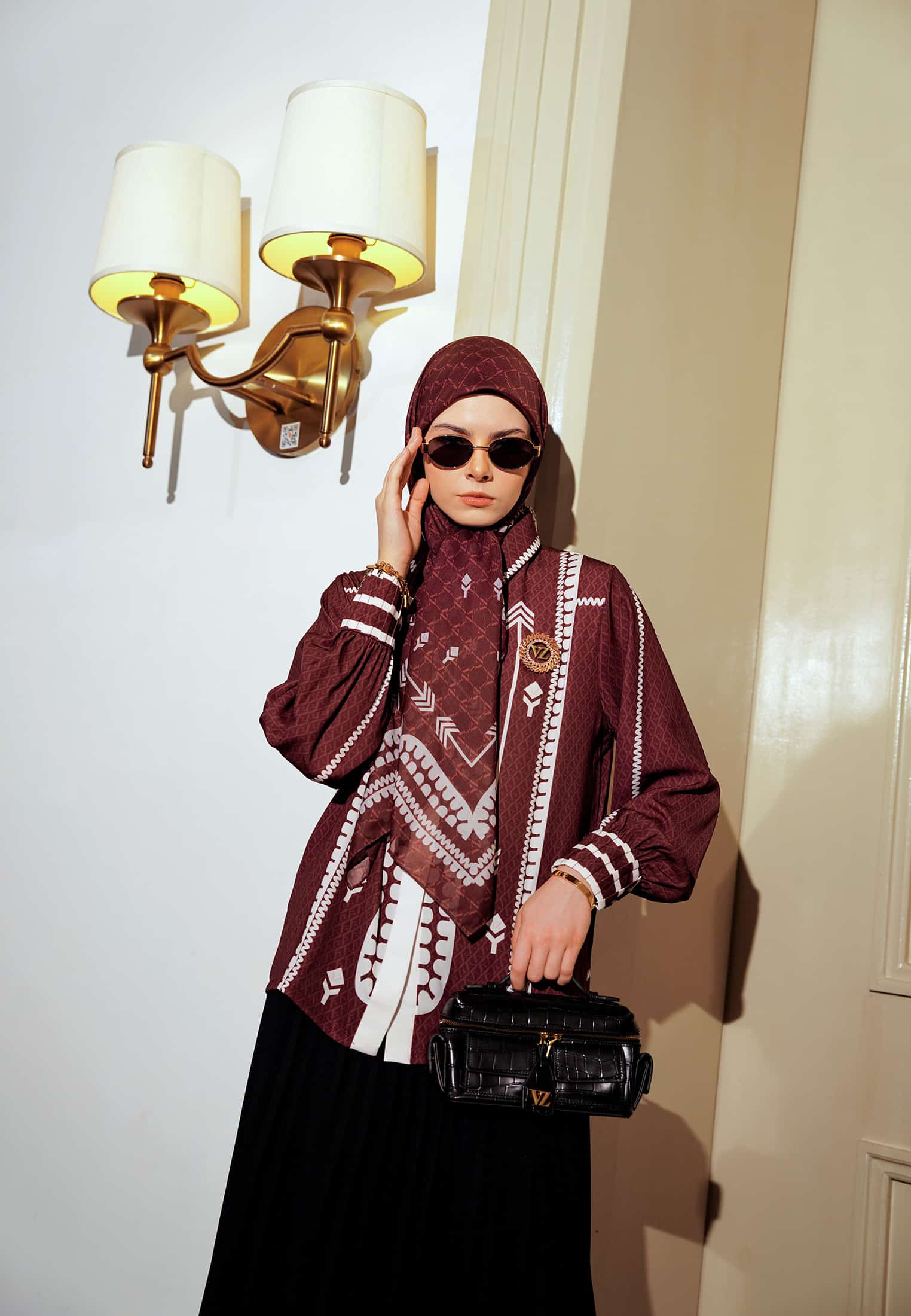VZ Mavelyn Top - Maroon