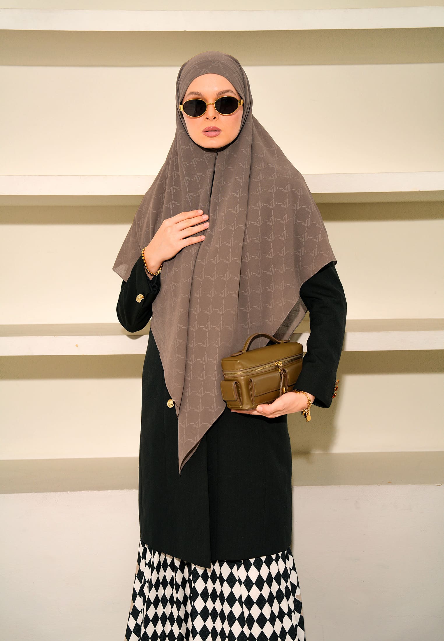 VZ Signature Embossed Khiban - Morel