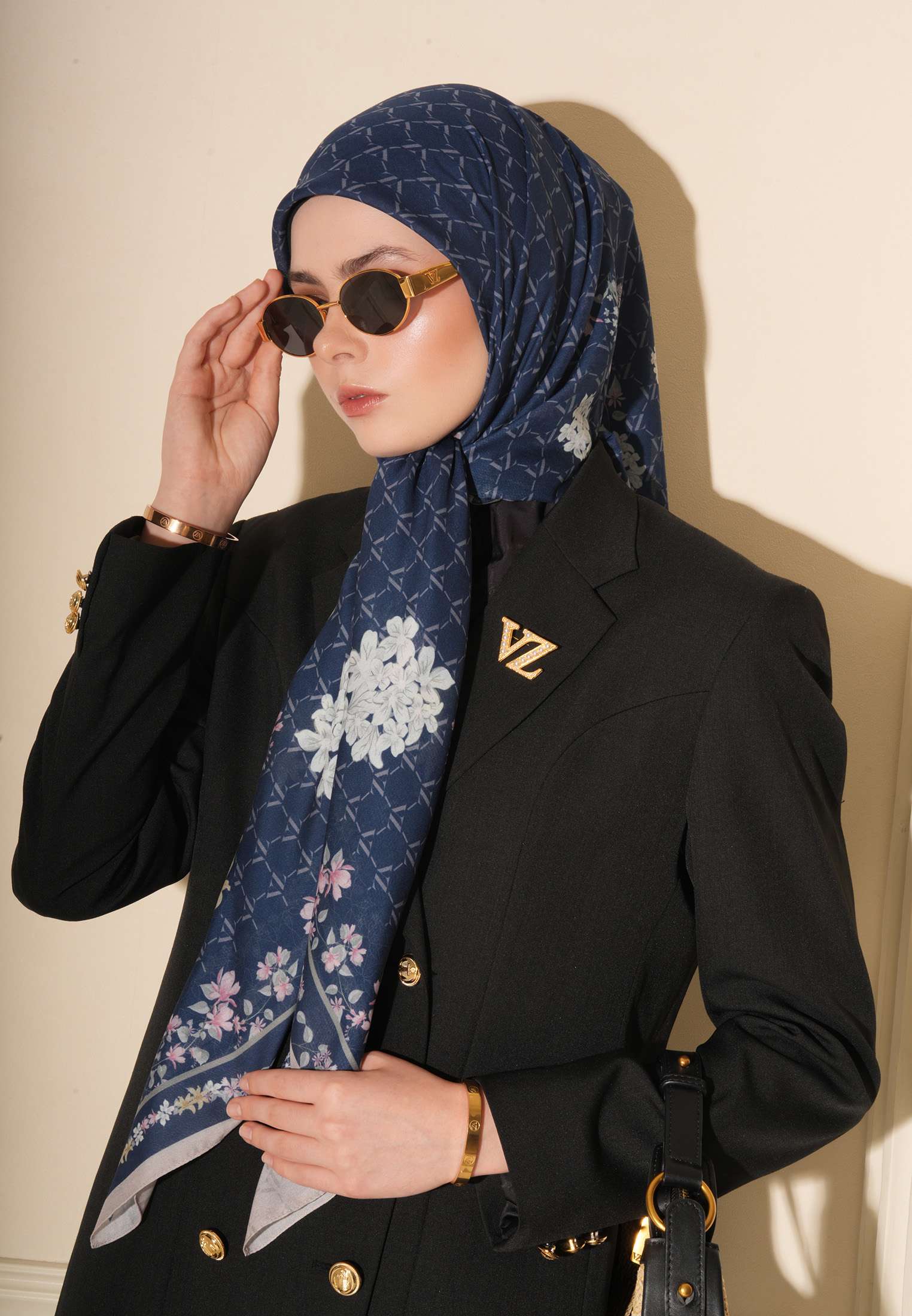 VZ Severine Scarf - Deep Navy