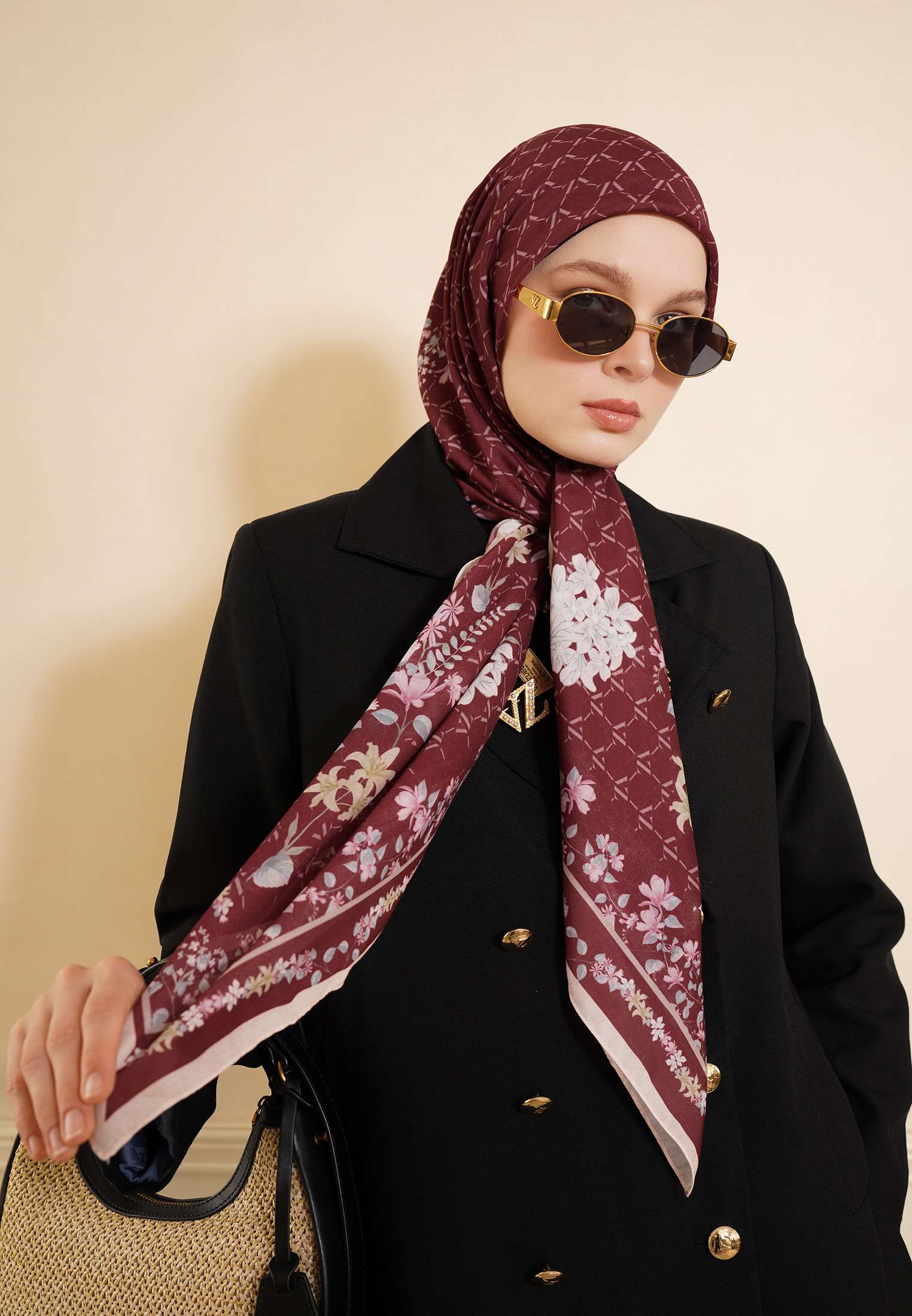VZ Severine Scarf - Maroon