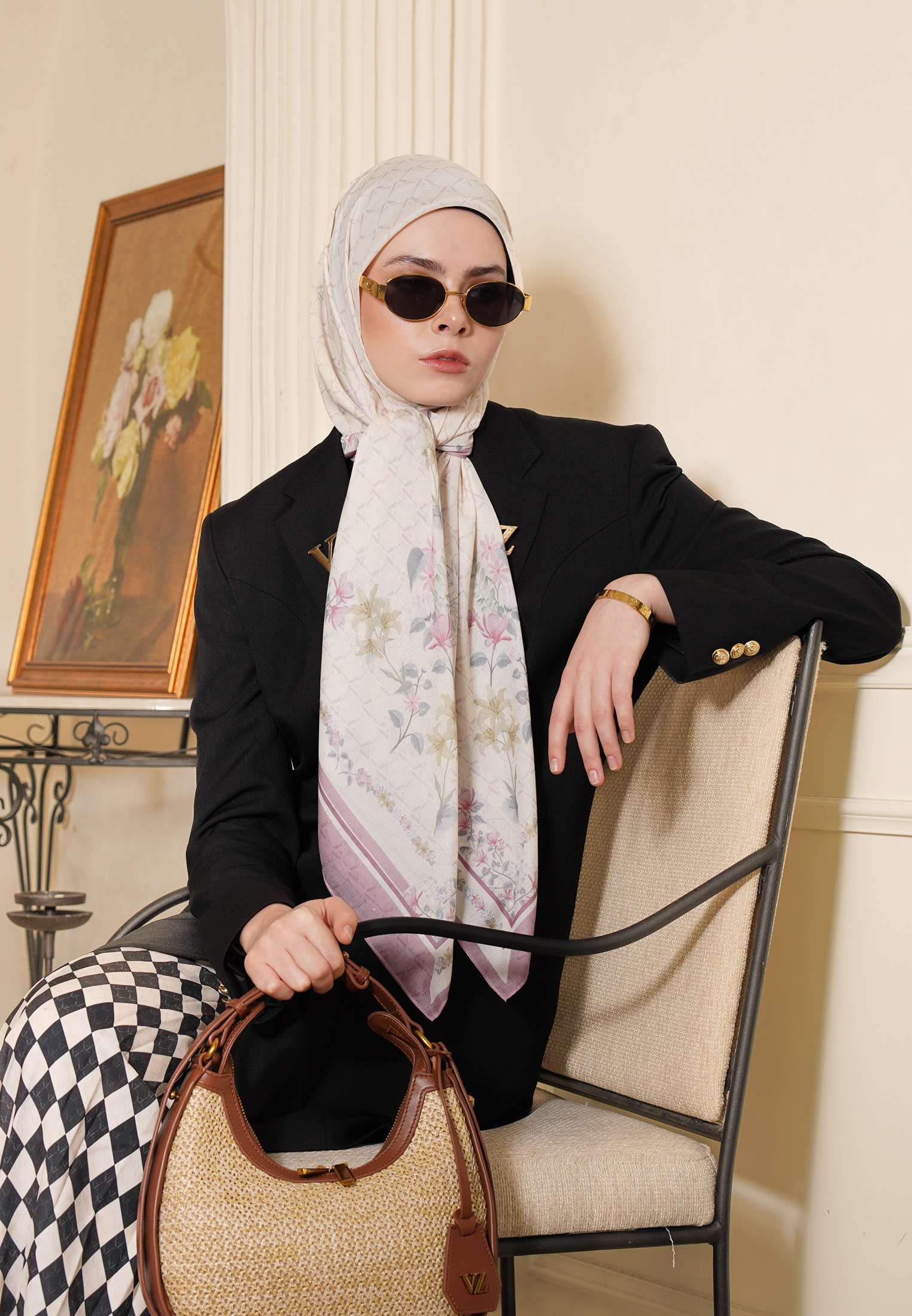 VZ Severine Scarf - Blush Pink