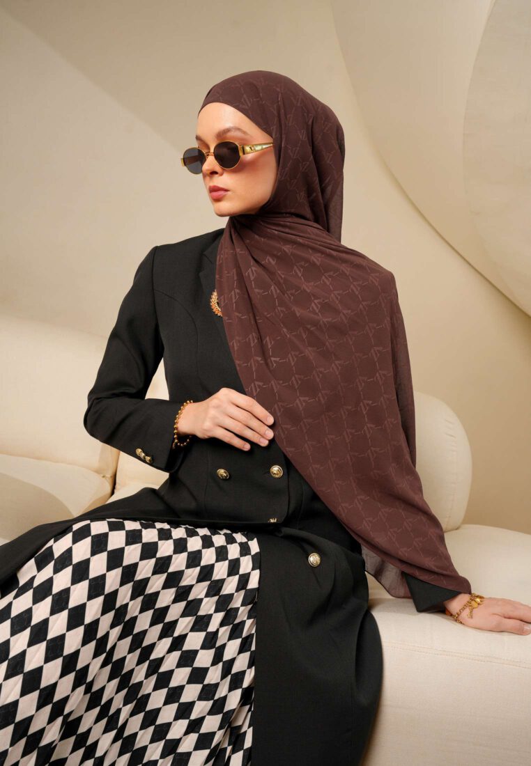 VZ Signature Embossed Pashmina - Milo