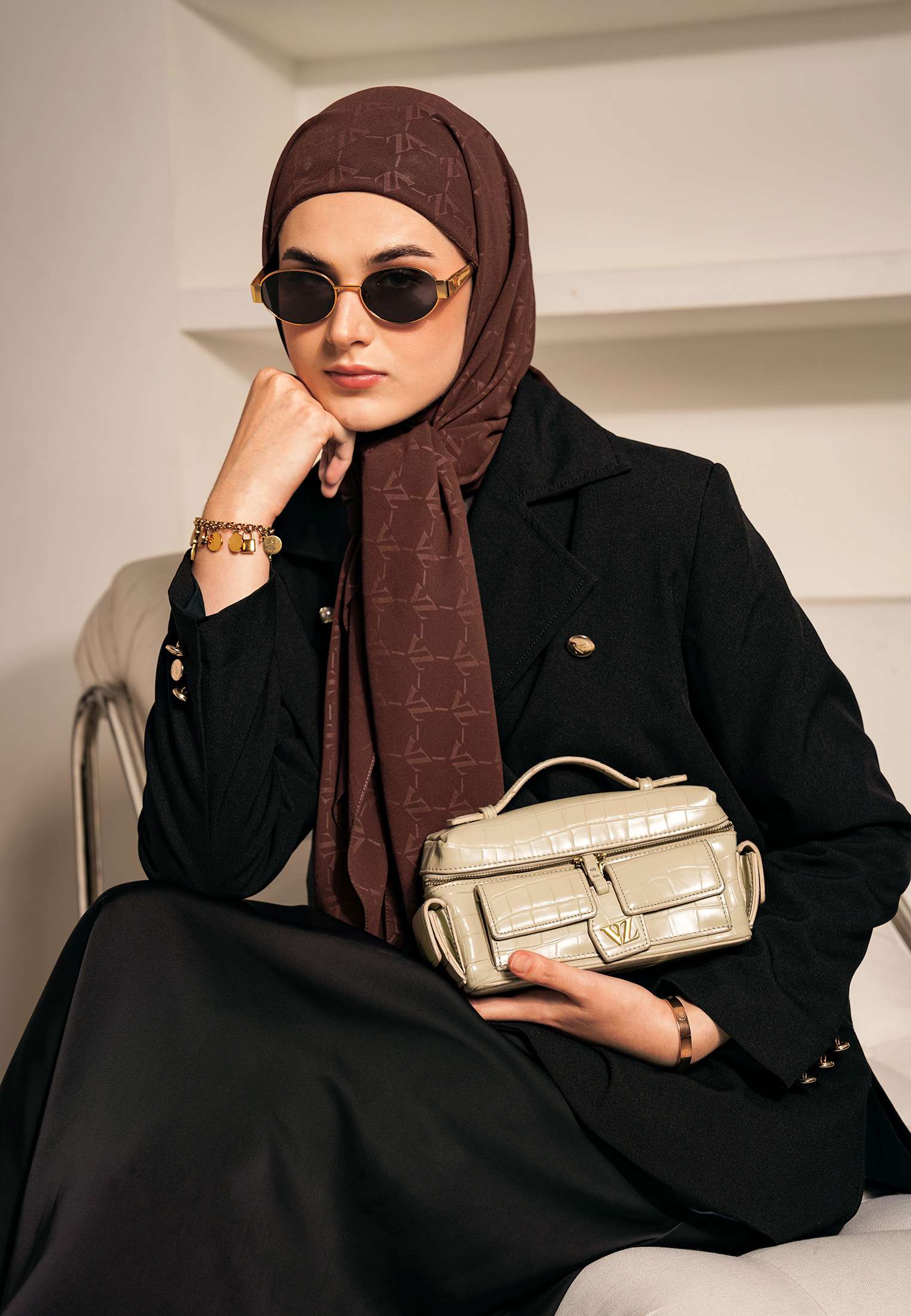Signature Embossed Scarf - Milo