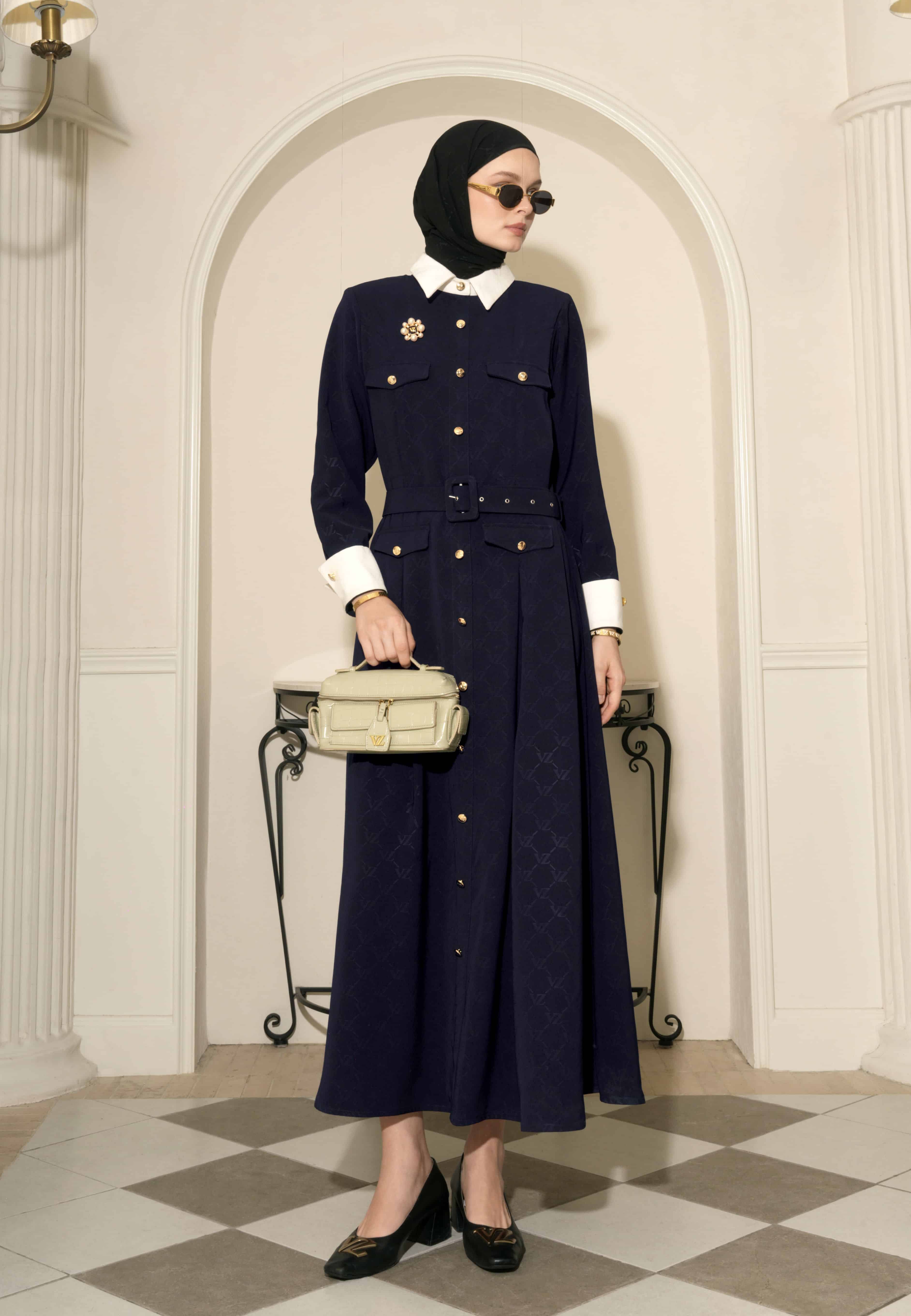 VZ Eleanor Dress - Navy