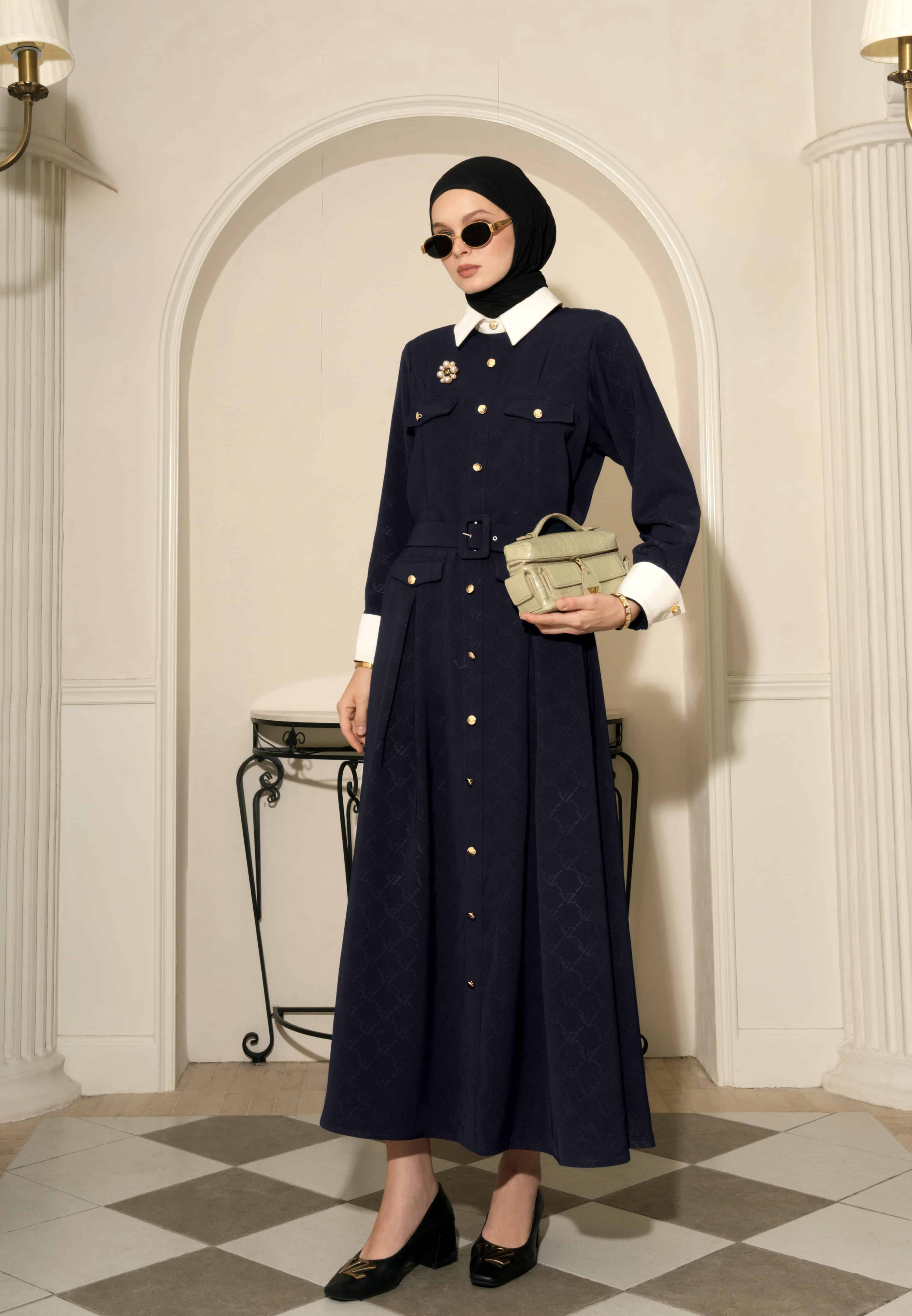 VZ Eleanor Dress - Navy - Image 2