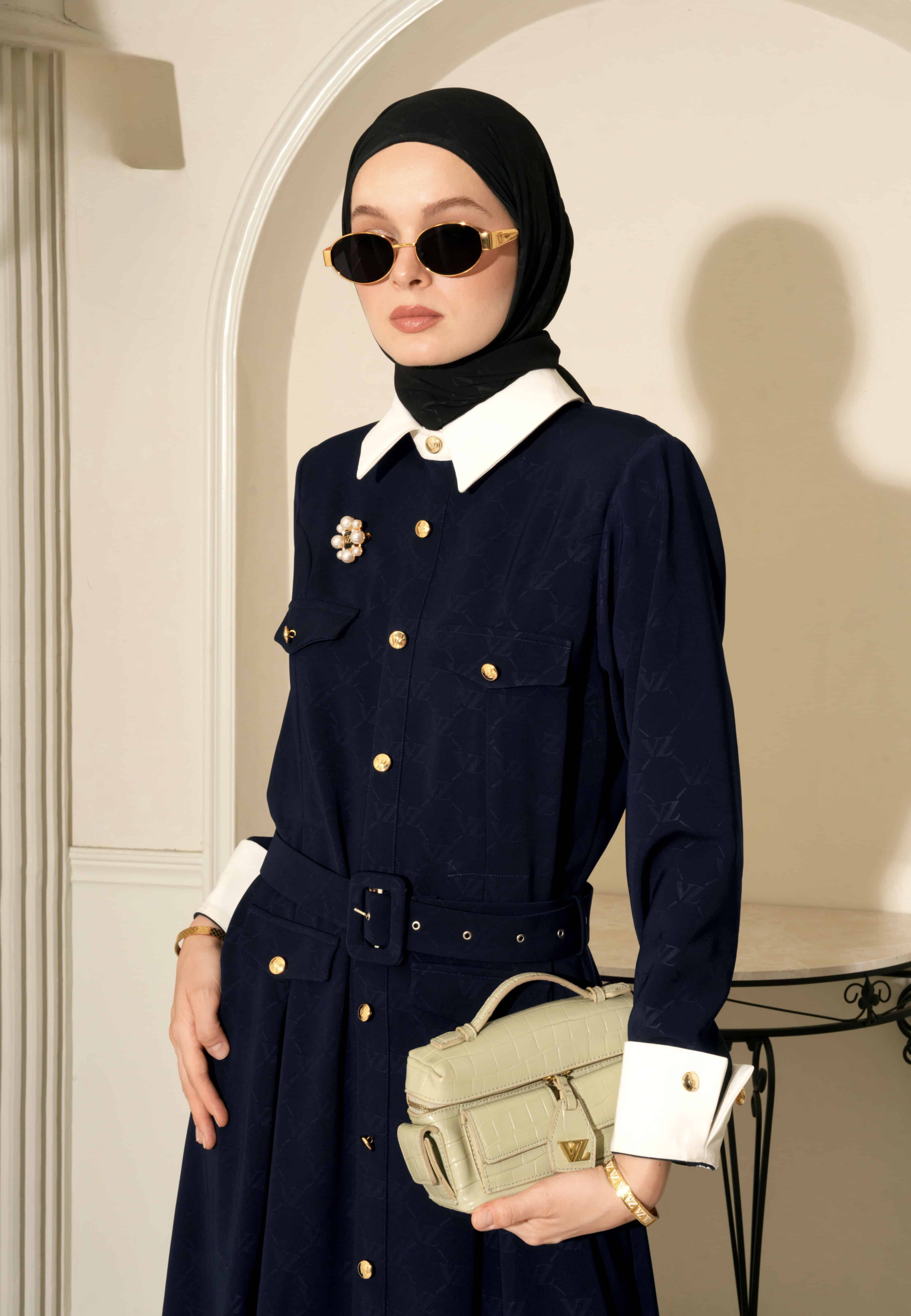 VZ Eleanor Dress - Navy - Image 3