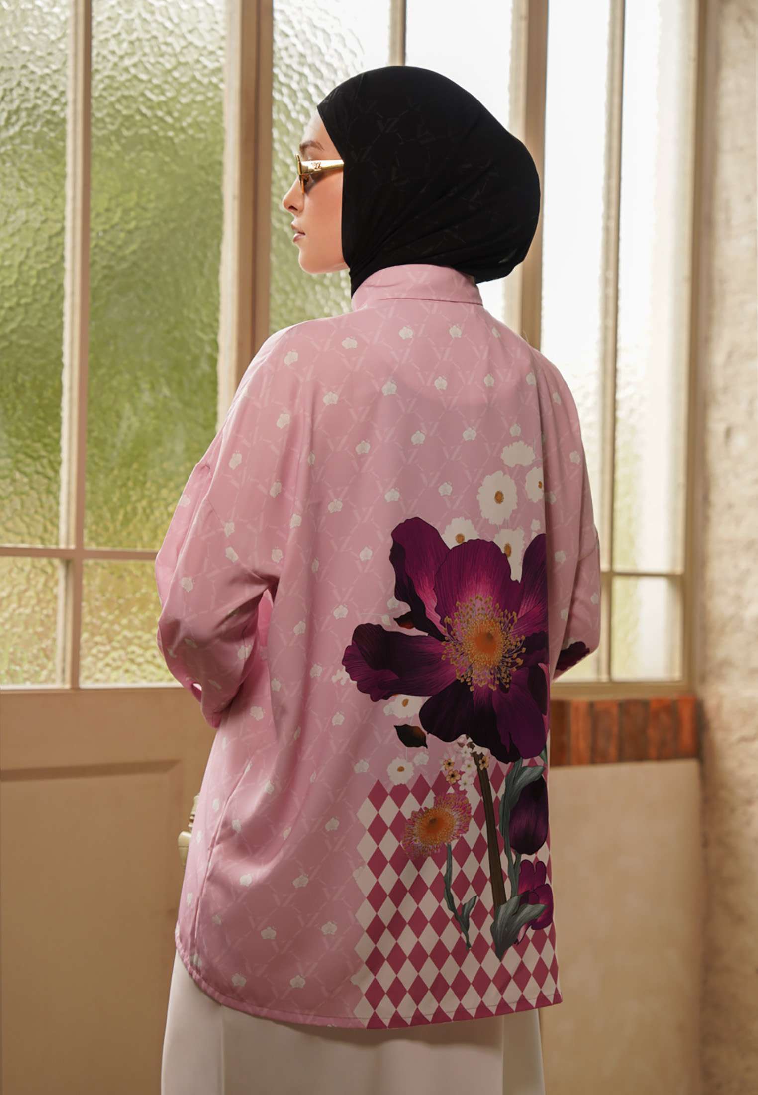 VZ Caelune Top-Pink Carnation