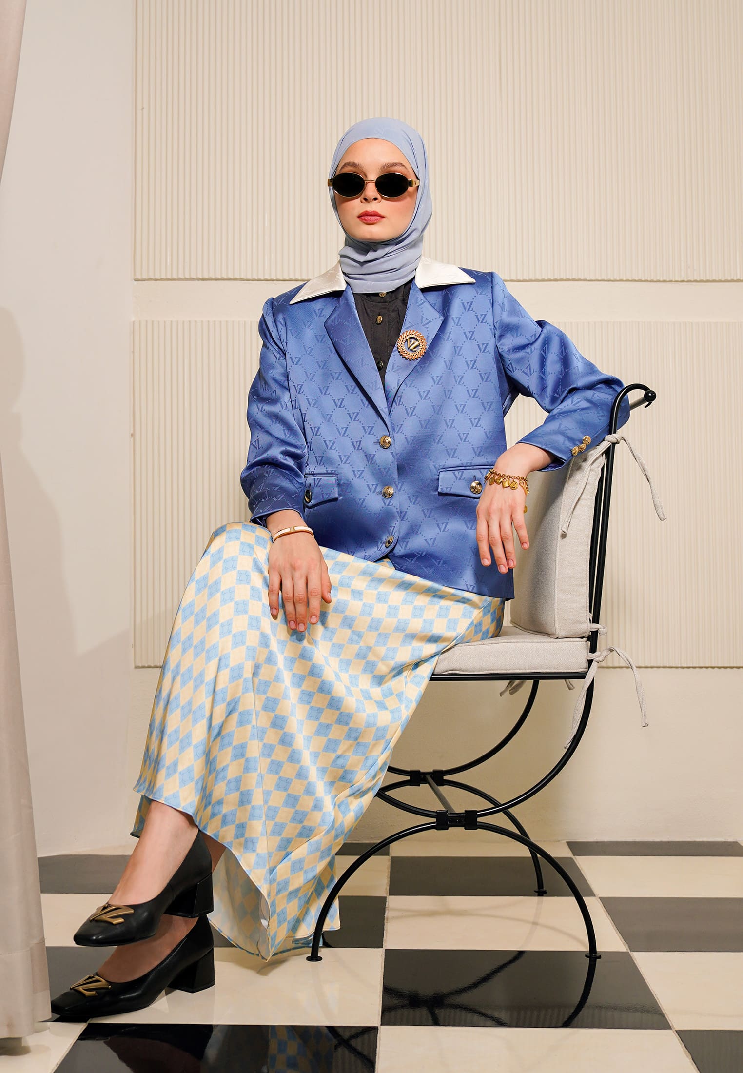 VZ Aelisse Skirt - Powder Blue - Image 6