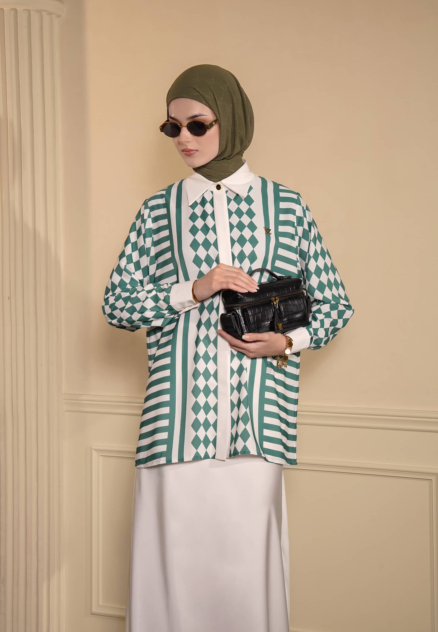VZ Aelisse Top - Forest Green - Image 4