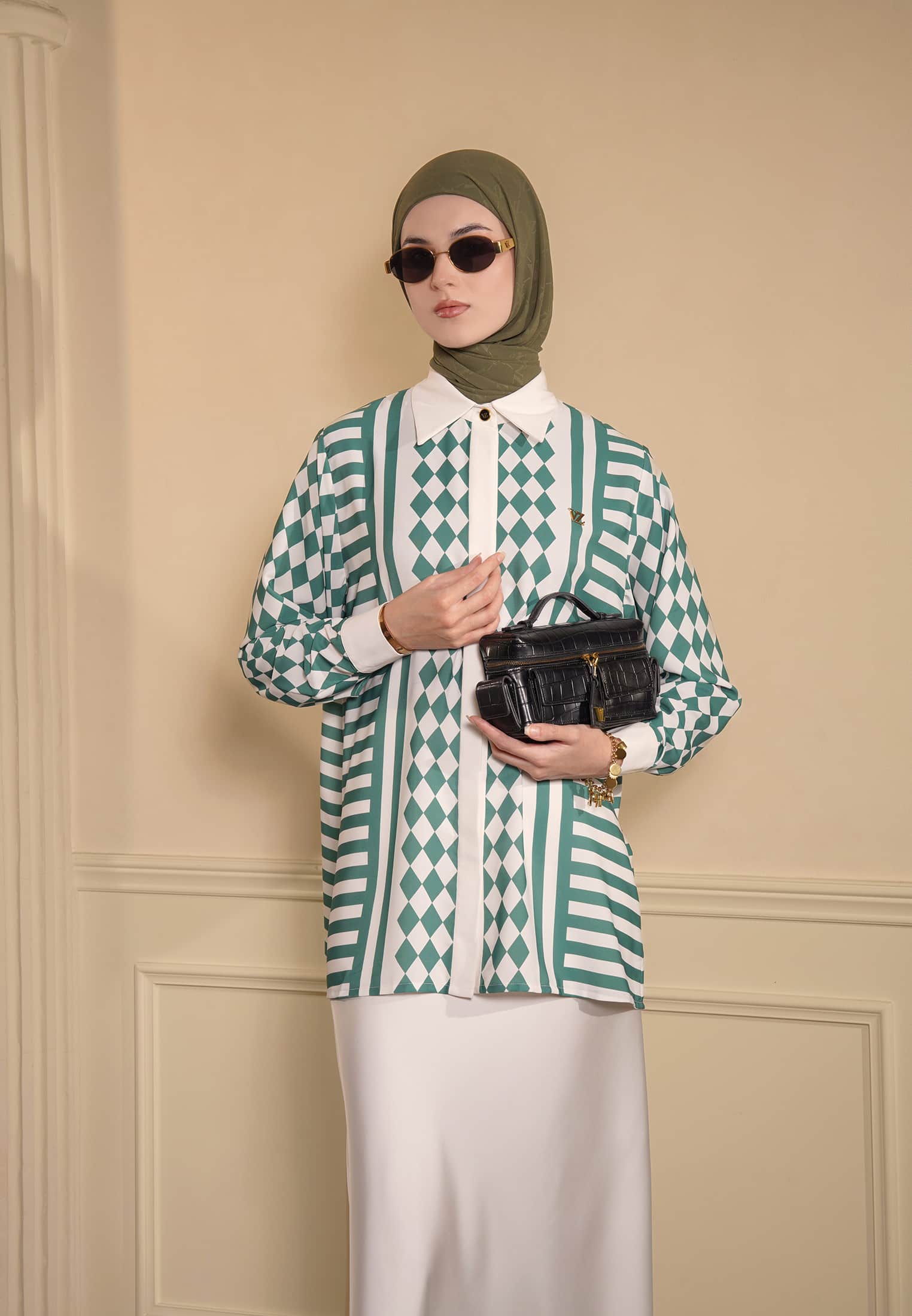 VZ Aelisse Top - Forest Green