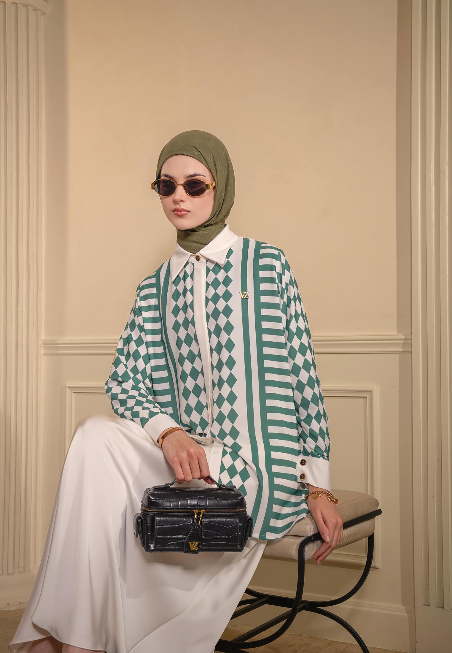 VZ Aelisse Top - Forest Green - Image 5