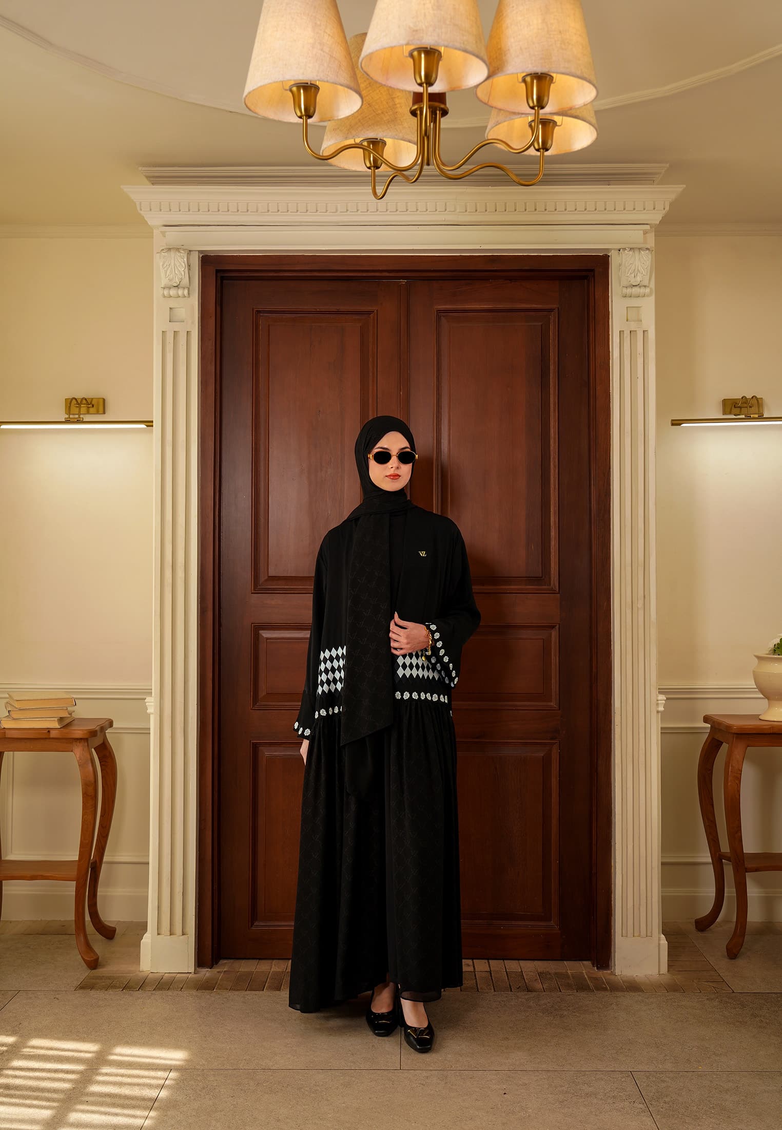 VZ Alnaira Set Abaya - Black