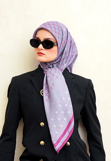 VZ Delune Scarf - Pale Mauve - Image 3