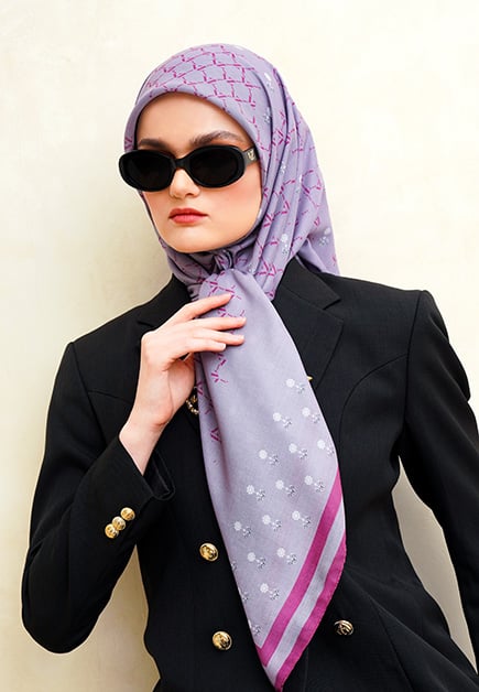 VZ Delune Scarf - Pale Mauve