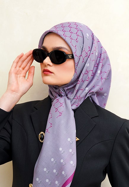 VZ Delune Scarf - Pale Mauve - Image 4