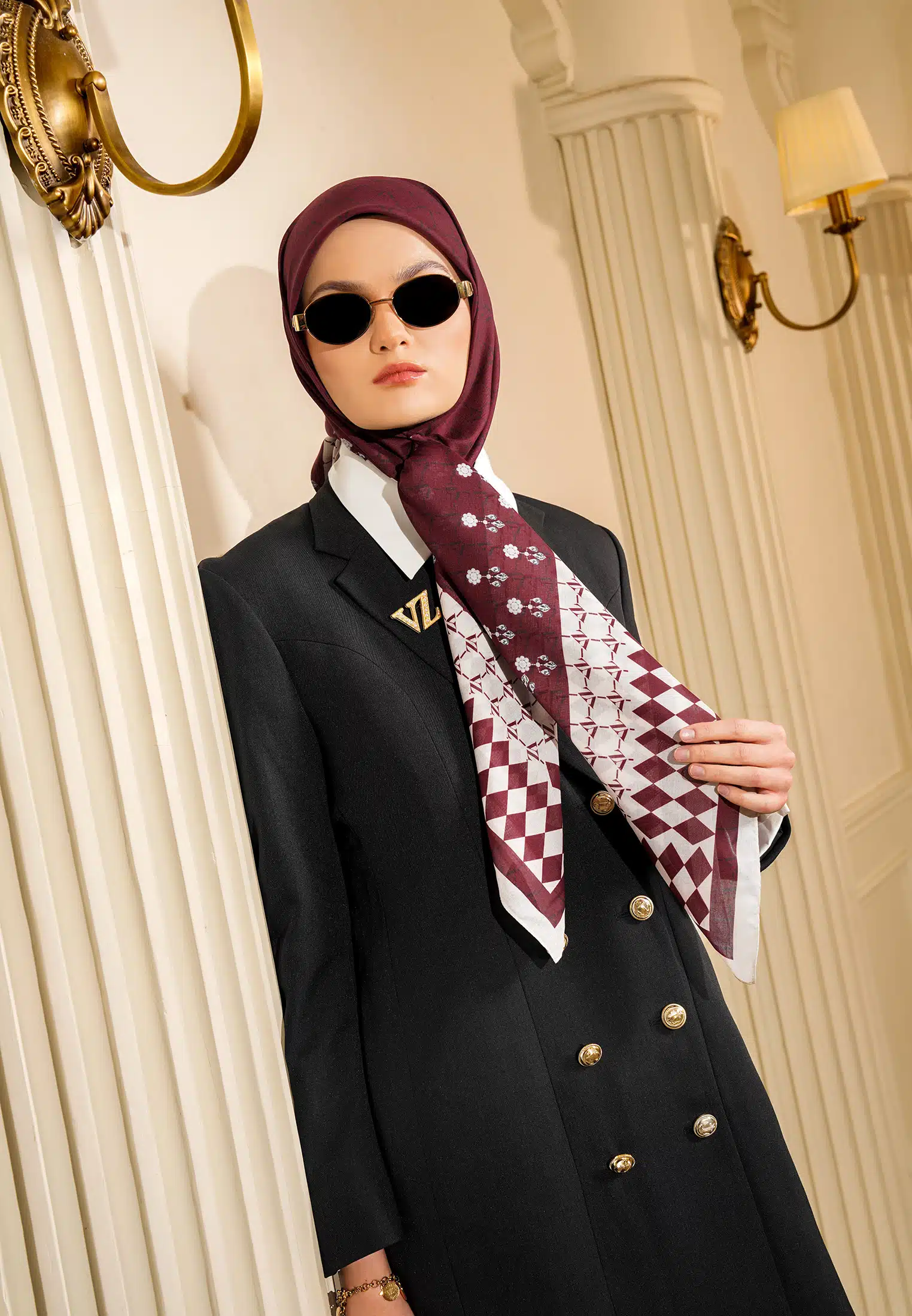VZ Galechka Scarf 2.0 - Maroon - Image 2