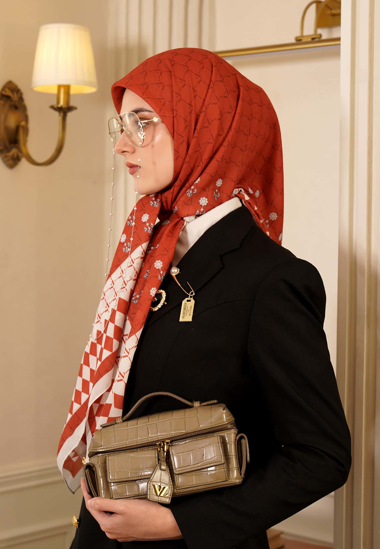 VZ Galechka Scarf 2.0 - Terracotta - Image 6