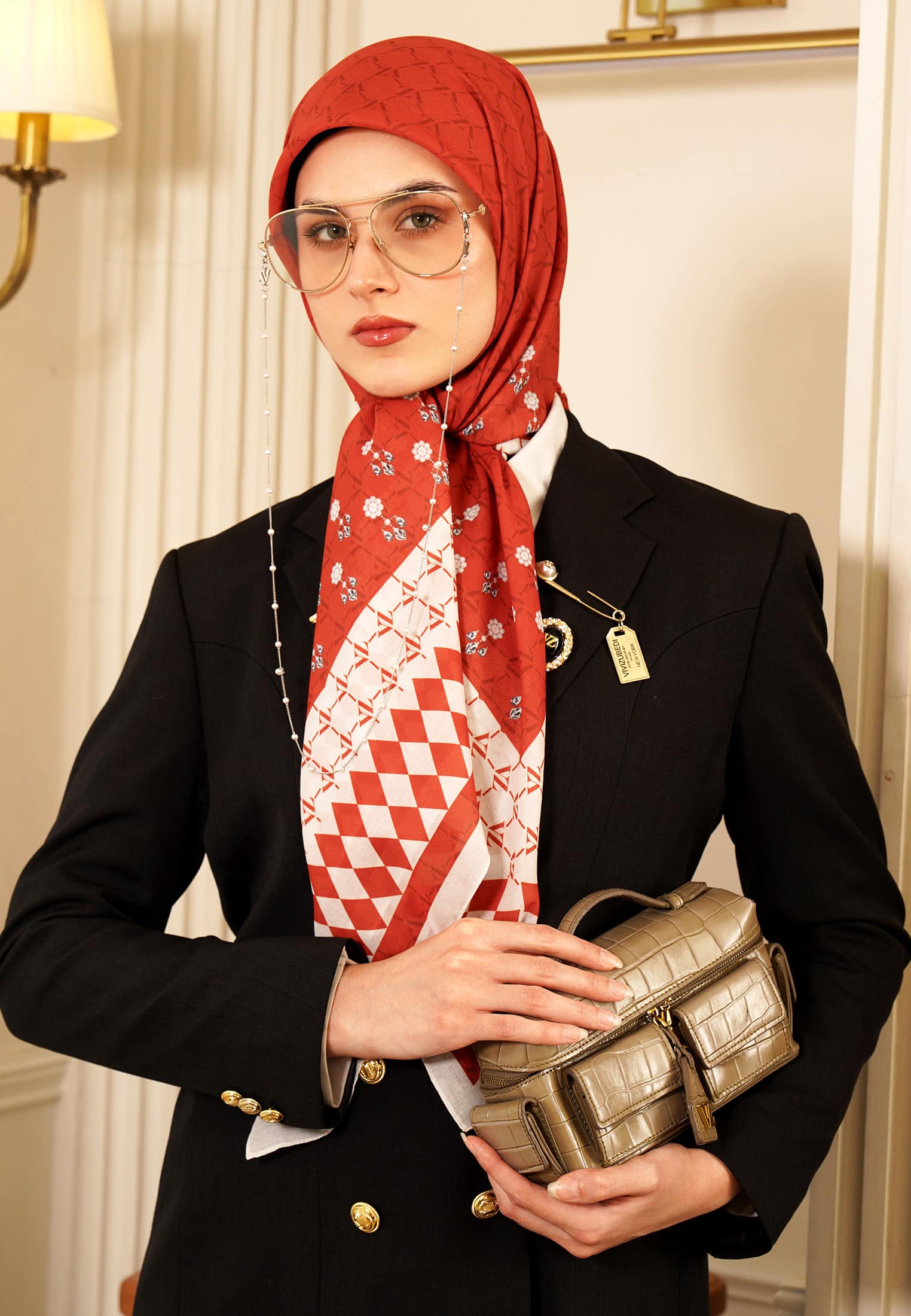 VZ Galechka Scarf 2.0 - Terracotta - Image 2