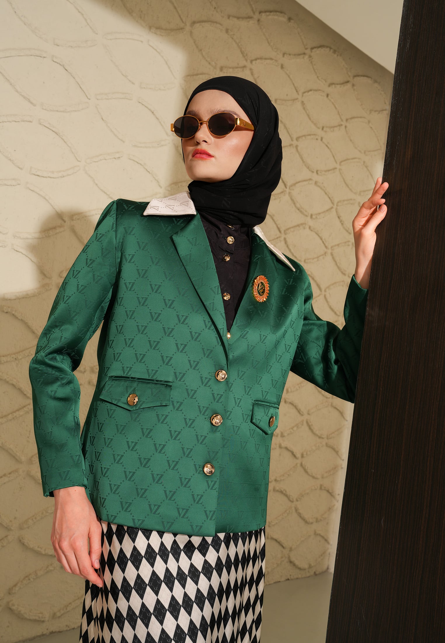 VZ Neoma Blazer - Emerald - Image 4
