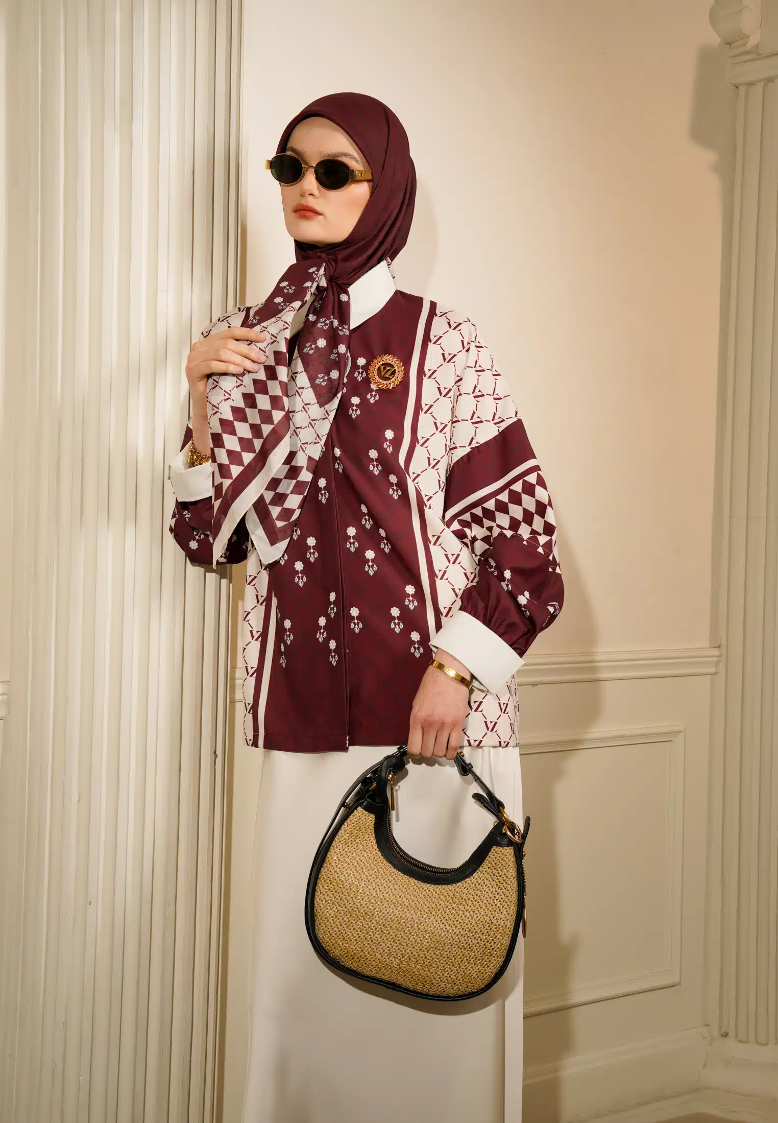 VZ Galechka Top - Maroon
