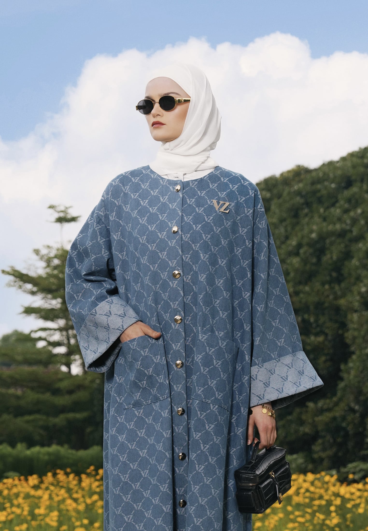 VZ Signaire Abaya - Dark Blue